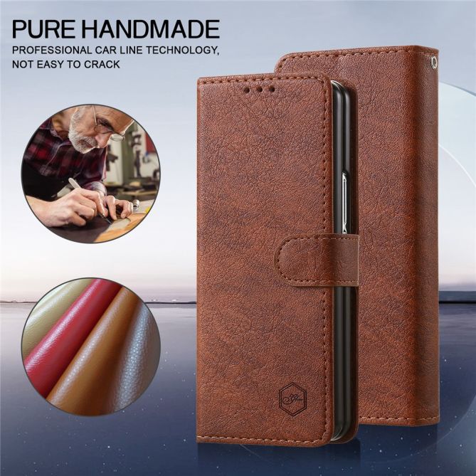 For Samsung Galaxy Z Fold4 5G Case PU Leather Shockproof Case Solid Color Wallet Phone Cover