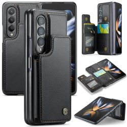 For Samsung Galaxy Z Fold4 5G Phone Case CASEME C22 Leather Back Cover with RFID Blocking Card Slots