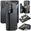 For Samsung Galaxy Z Fold4 5G Phone Case CASEME C22 Leather Back Cover with RFID Blocking Card Slots