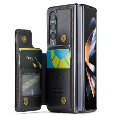For Samsung Galaxy Z Fold4 5G Phone Case CASEME C22 Leather Back Cover with RFID Blocking Card Slots