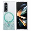 JTW Series For Samsung Galaxy Z Fold4 5G Magnetic Case Sparkle Epoxy TPU+Acrylic Protective Cover