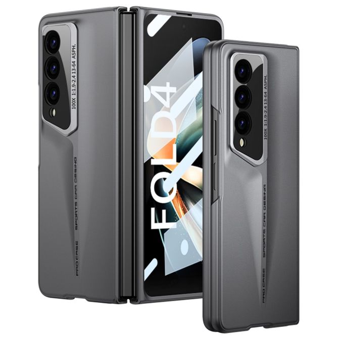 GKK For Samsung Galaxy Z Fold4 5G Shockproof Case Tempered Glass Film + Hard PC Phone Cover