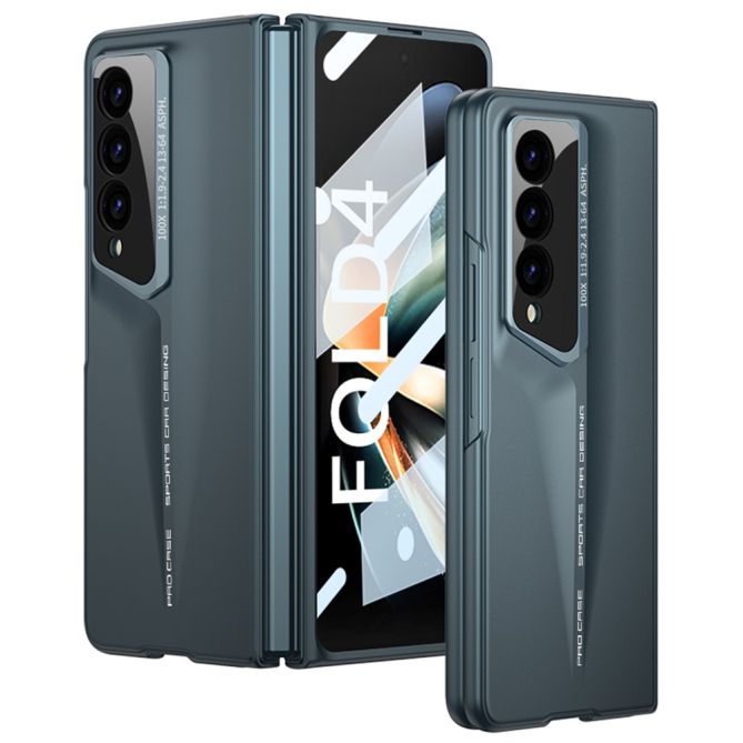 GKK For Samsung Galaxy Z Fold4 5G Shockproof Case Tempered Glass Film + Hard PC Phone Cover
