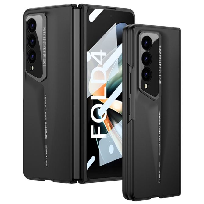 GKK For Samsung Galaxy Z Fold4 5G Shockproof Case Tempered Glass Film + Hard PC Phone Cover