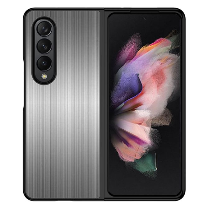 For Samsung Galaxy Z Fold4 5G Drop-proof Folding Phone Case Stainless Steel + PC Protective Cover