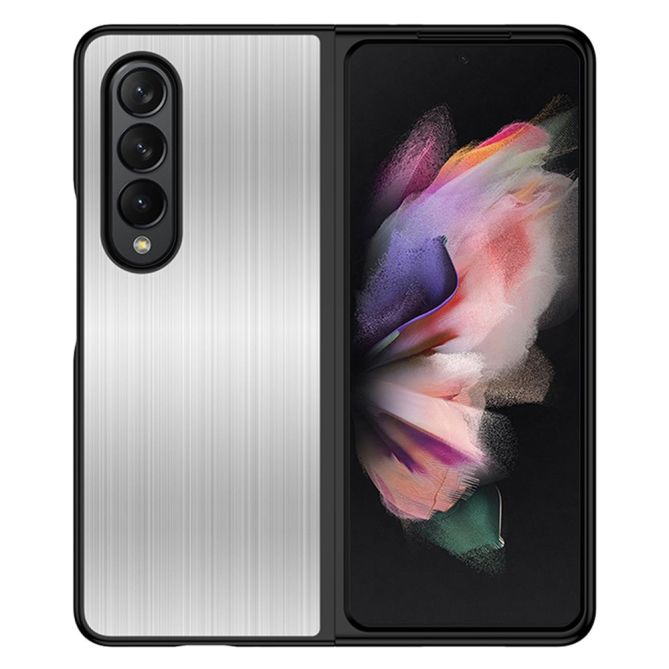 For Samsung Galaxy Z Fold4 5G Drop-proof Folding Phone Case Stainless Steel + PC Protective Cover
