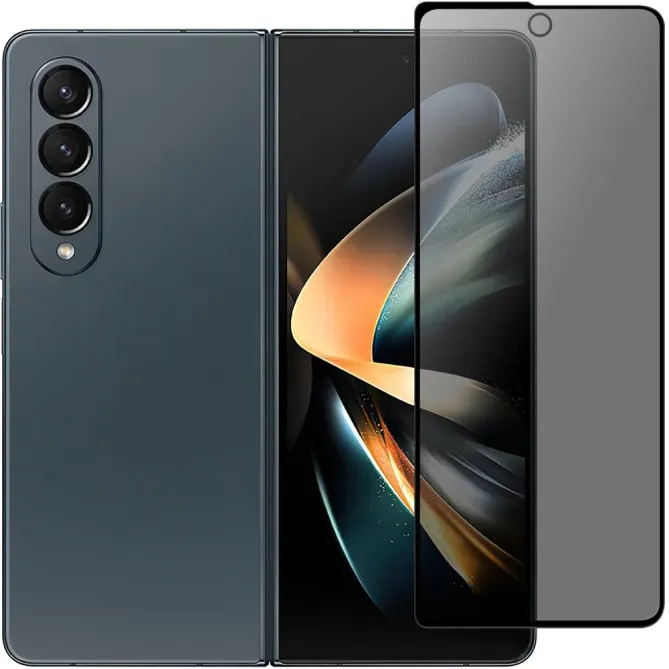 Verre trempé anti-espion pour écran externe Samsung Galaxy Z Fold 4
