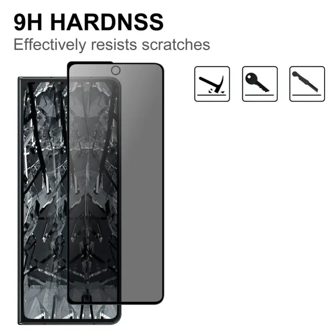 Verre trempé anti-espion pour écran externe Samsung Galaxy Z Fold 4