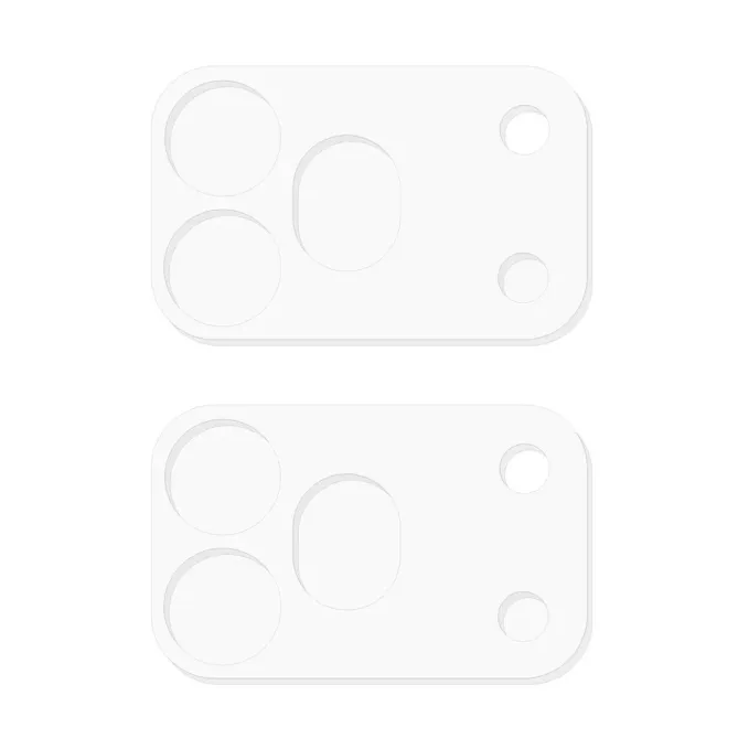 Protection d'objectif Honor 600 Pro en verre trempé bord incurvé - Lot de 2 - Transparent