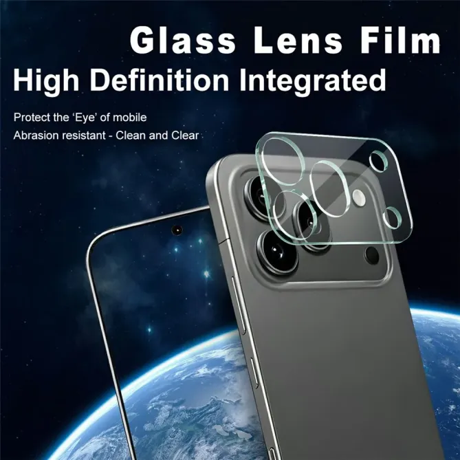 Protection d'objectif Honor 600 Pro en verre trempé avec capot acrylique - Transparent