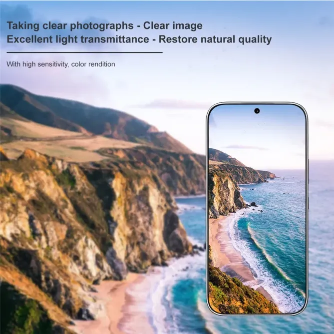 Protection d'objectif Honor 600 Pro en verre trempé avec capot acrylique - Noir