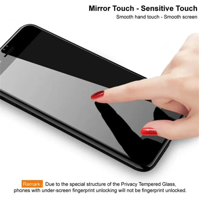 Verre trempé confidentialité Huawei Mate X7 couverture intégrale - Bord noir