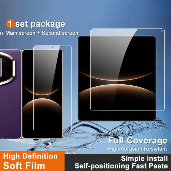 Film hydrogel Huawei Mate X7 avant + écran intérieur couverture intégrale