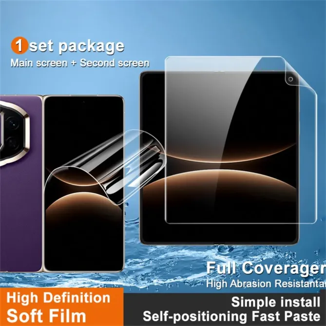 Film hydrogel Huawei Mate X7 avant + écran intérieur couverture intégrale