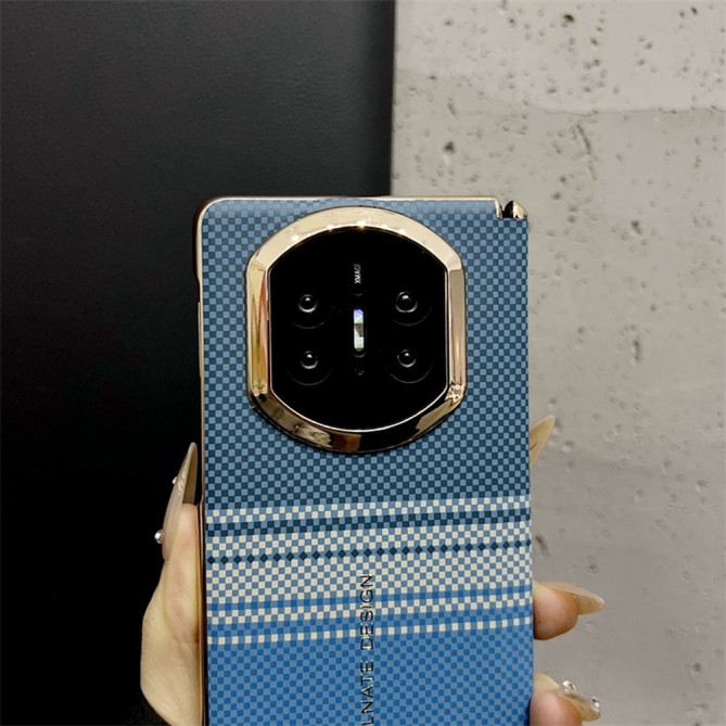 Coque Huawei Mate X7 motif damier avec protection caméra - Noir