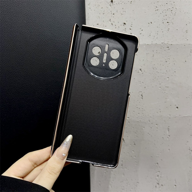 Coque Huawei Mate X7 motif quadrillage rayé avec contour caméra renforcé - Violet