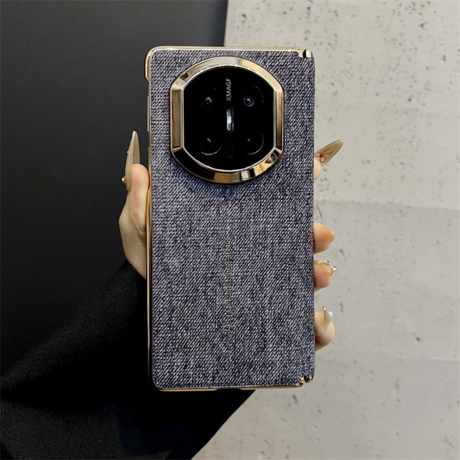 Coque Huawei Mate X7 texture denim avec contour caméra renforcé