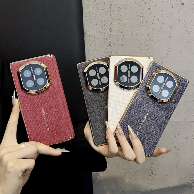 Coque Huawei Mate X7 texture denim avec contour caméra renforcé