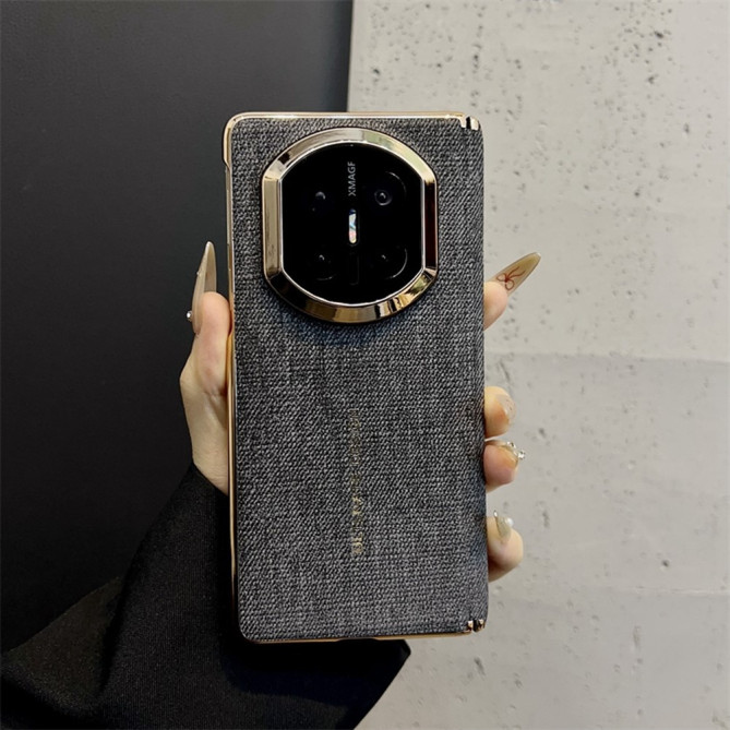 Coque Huawei Mate X7 texture denim avec contour caméra renforcé