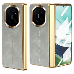 Coque Huawei Mate X7 effet cuir lisse avec verre trempé intégré