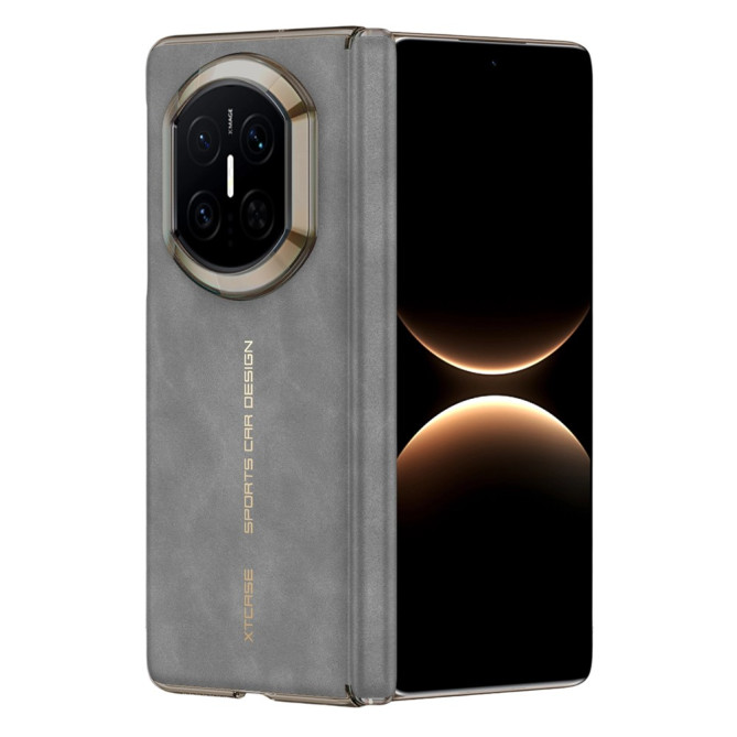 Coque Huawei Mate X7 charnière renforcée effet cuir suédé