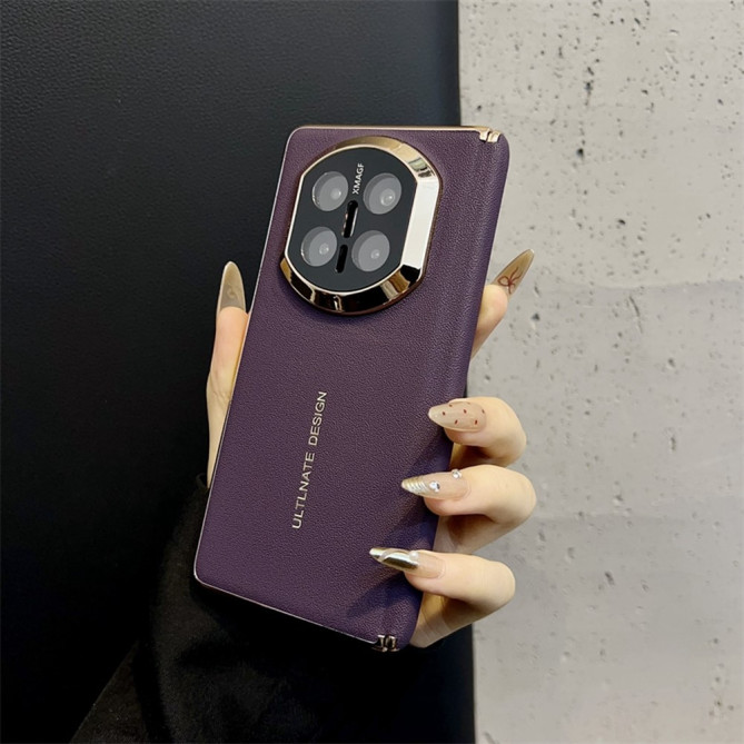 Coque Huawei Mate X7 toucher peau avec contour métallisé