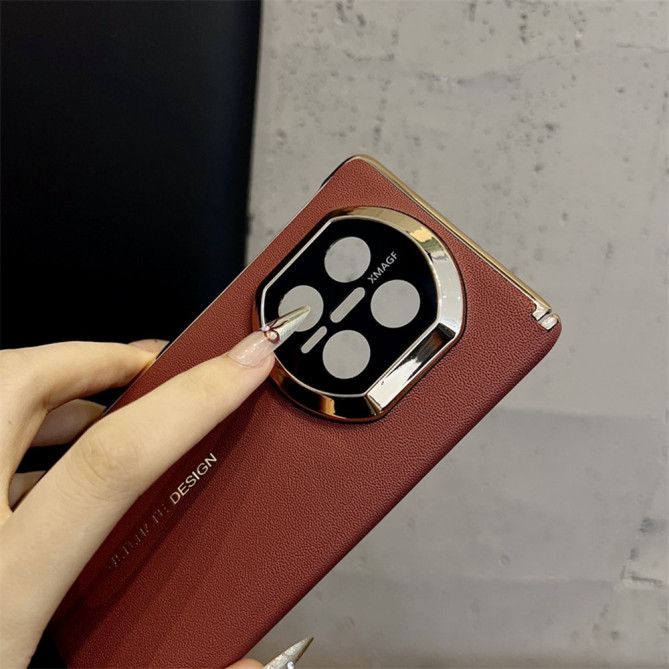 Coque Huawei Mate X7 toucher peau avec contour métallisé