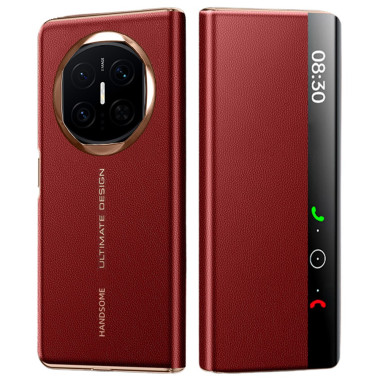 Coque Huawei Mate X7 flip cover texture grainée avec fenêtre intelligente