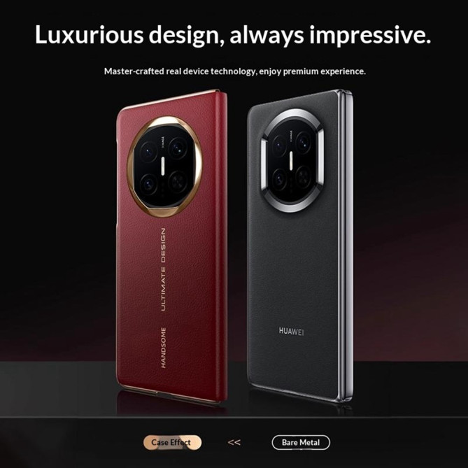 Coque Huawei Mate X7 flip cover texture grainée avec fenêtre intelligente