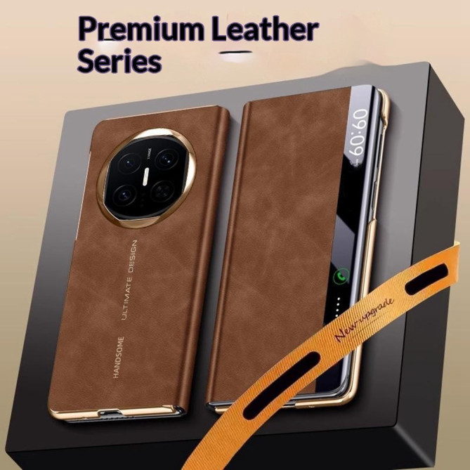 Coque Huawei Mate X7 flip cover effet cuir avec fenêtre d’affichage