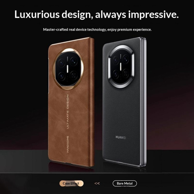 Coque Huawei Mate X7 flip cover effet cuir avec fenêtre d’affichage