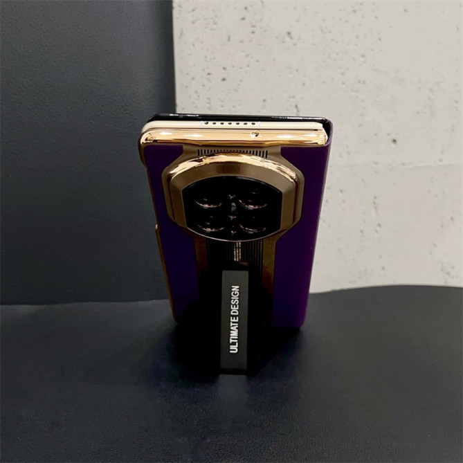 Coque Huawei Mate X7 avec support intégré et contours métallisés