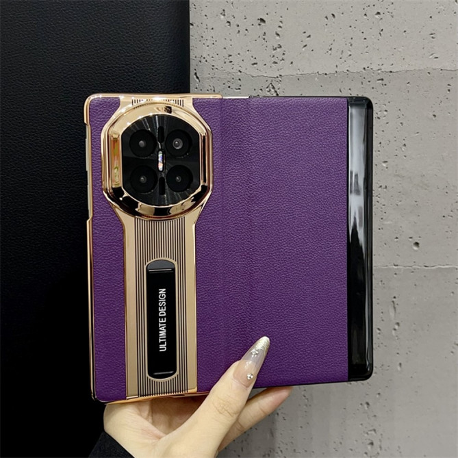 Coque Huawei Mate X7 avec support intégré et contours métallisés