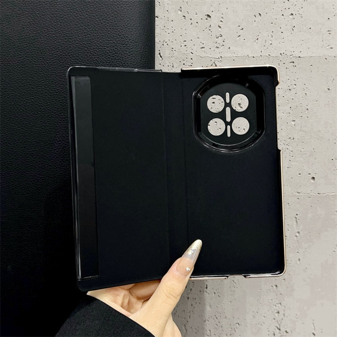 Coque Huawei Mate X7 avec support intégré et contours métallisés