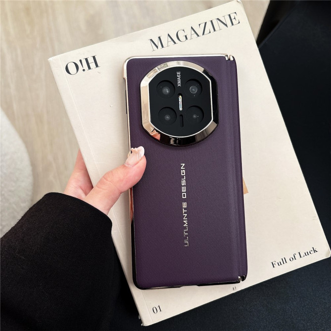 Coque Huawei Mate X7 texture tissée avec protection charnière