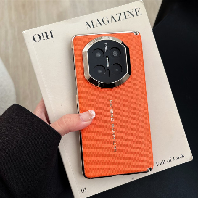 Coque Huawei Mate X7 texture tissée avec protection charnière