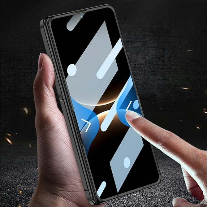 Coque Huawei Mate X7 avec vitre intégrée et support métallique