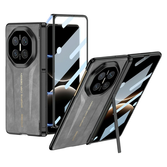 Coque Huawei Mate X7 avec vitre intégrée et support métallique