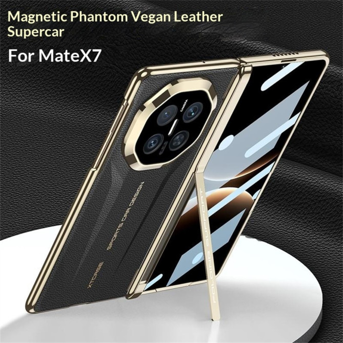 Coque Huawei Mate X7 magnétique avec vitre avant et béquille intégrée