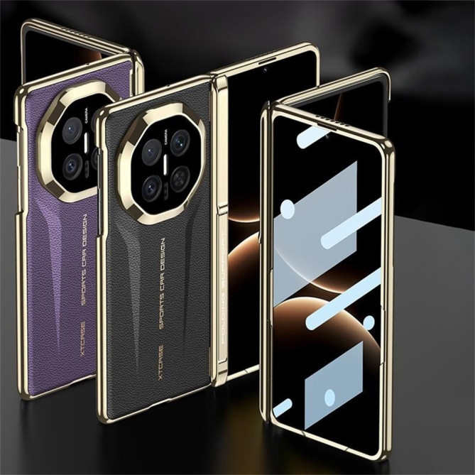 Coque Huawei Mate X7 magnétique avec vitre avant et béquille intégrée