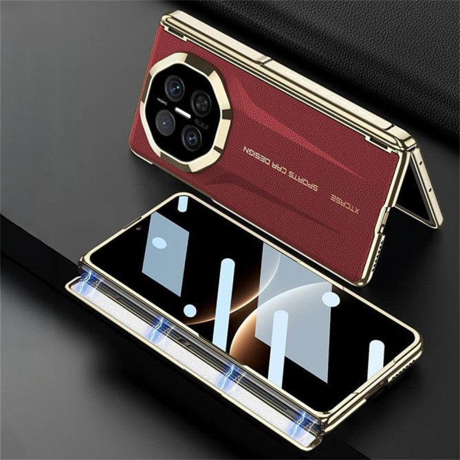 Coque Huawei Mate X7 magnétique avec vitre avant et béquille intégrée
