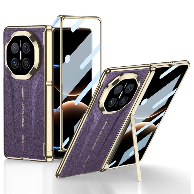 Coque Huawei Mate X7 magnétique avec vitre avant et béquille intégrée