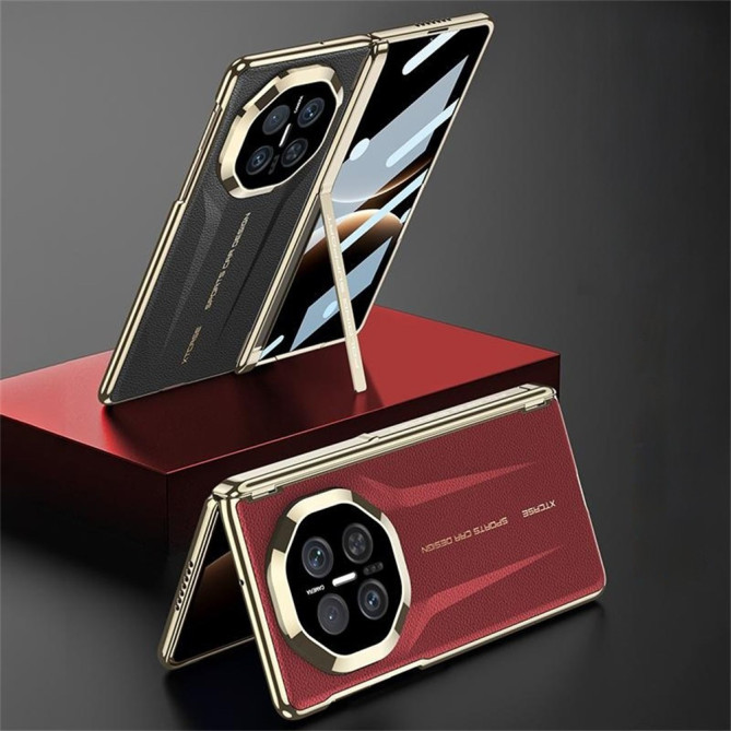 Coque Huawei Mate X7 magnétique avec vitre avant et béquille intégrée