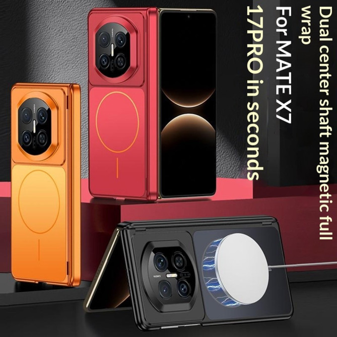 Coque Huawei Mate X7 magnétique mate avec protection charnière intégrée