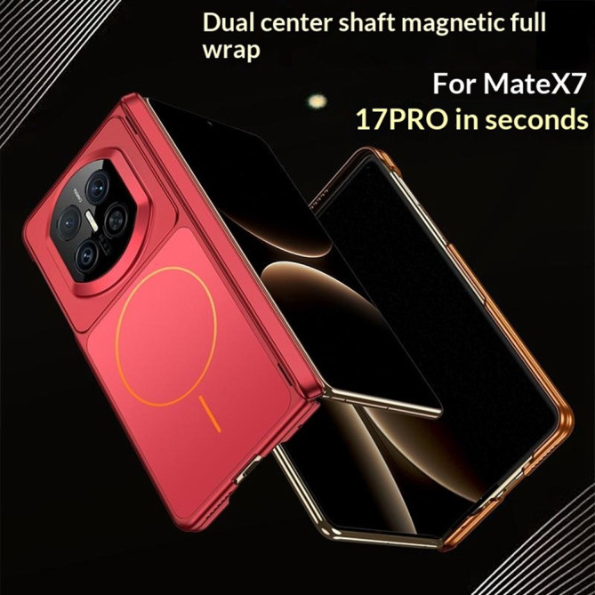 Coque Huawei Mate X7 magnétique mate avec protection charnière intégrée