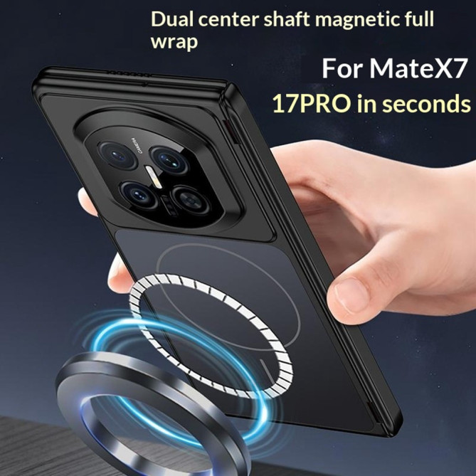 Coque Huawei Mate X7 magnétique mate avec protection charnière intégrée