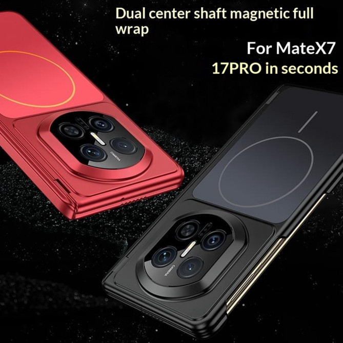 Coque Huawei Mate X7 magnétique mate avec protection charnière intégrée