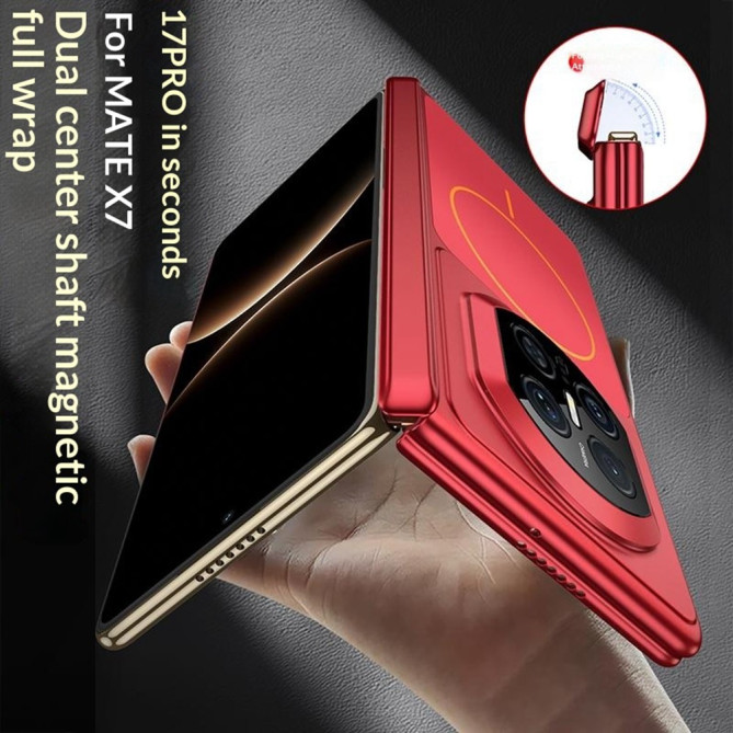 Coque Huawei Mate X7 magnétique mate avec protection charnière intégrée