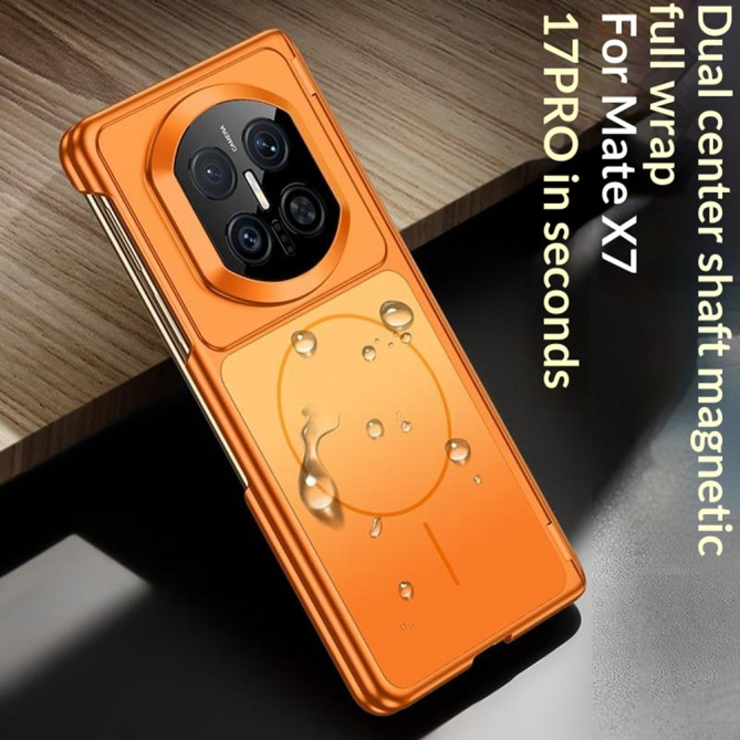 Coque Huawei Mate X7 magnétique mate avec protection charnière intégrée
