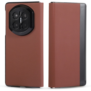 Coque Huawei Mate X7 flip texture textile avec anneau magnétique